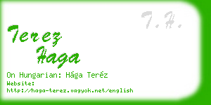 terez haga business card